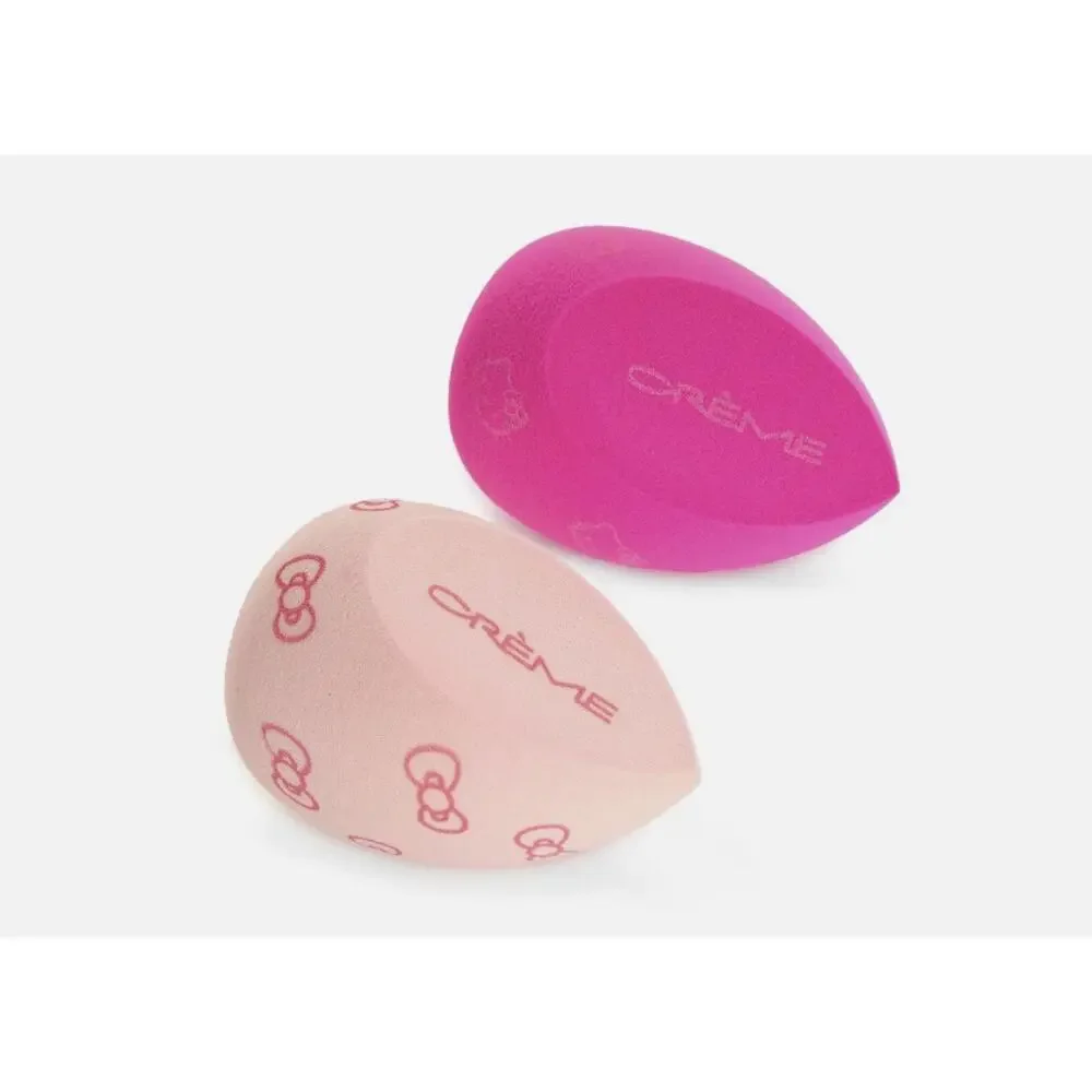 Hello Kitty Premium Plush Blender Duo Creme Shop Makeup Sponges Limited Edition!